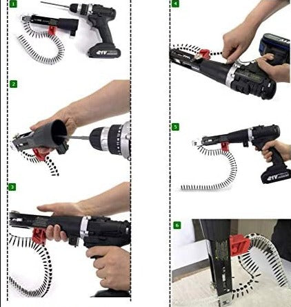 Dispensador Automático De Tornillos Adaptador Para Taladro